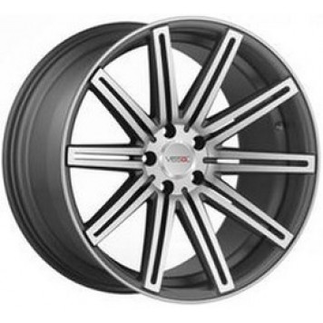 Vissol V-004 Matte Graphite Machined 10.5x20 5x112 66.6 ET42