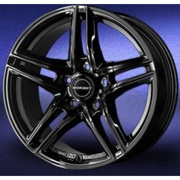 Borbet XR black glossy 7.5x16 5x112 66.6 ET45